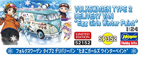 Volkswagen Type 2 Delivery Van, (Egg Girls Winter Paint-Version)-1/24 scale-Ei Girls Serie,-Hasegawa