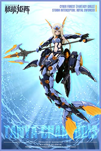 NUKE MATRIX "CYBER FOREST FANTASY GIRLS" STORM INTERCEPTOR: ROYAL ENFORCER PLASTIC MODEL KIT