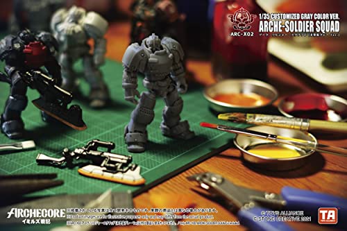 TOYS ALLIANCE LIMITED ARC-X02 "ARCHE-YMIRUS" 1/35 SCALE ARCHE-SOLDIER SQUAD CUSTOMIZED GRAY COLOR VER.