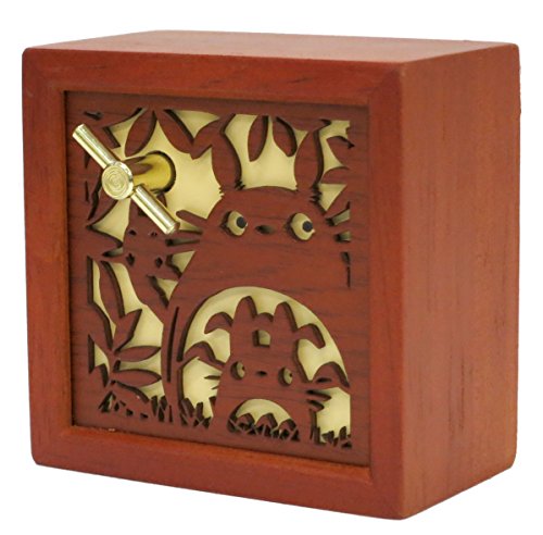"My Neighbor Totoro" Wooden Relief Box Type Music Box Totoro