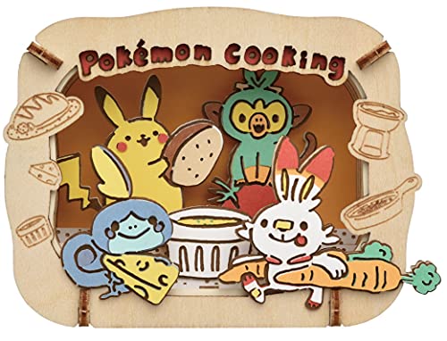 "Pokemon" Paper Theater -Wood Style- PT-W18 Pokemon Cooking