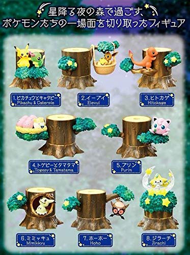 Atsumete! Kasanete! Pokémon no Mori 2 Nagareboshi no Yoru Pocket Monsters - Re-Ment