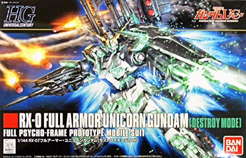 RX-0 Armatura completa Unicorn Gundam (versione Destroy Mode) - Scala 1/144 - HGUC (# 178), Kicou Senshi Gundam UC - Bandai