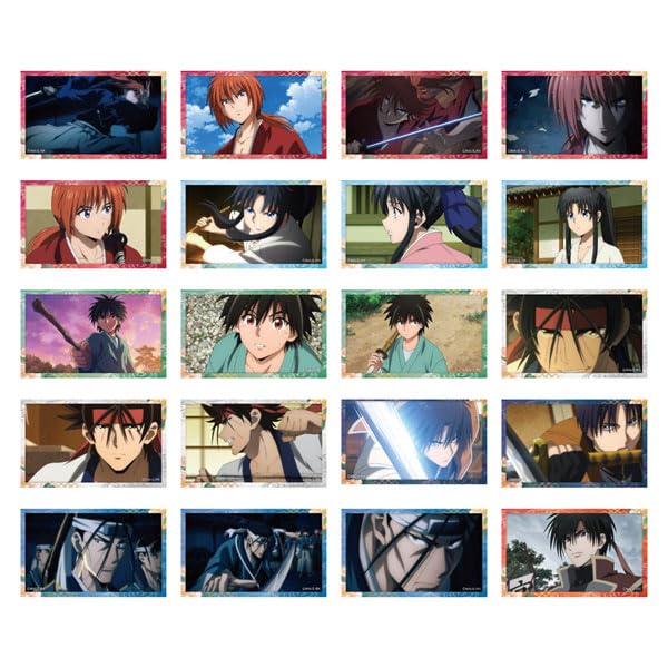 "Rurouni Kenshin: Meiji Swordsman Romantic Story" Chara Collection with 20 Types Sticker