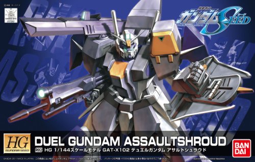 GAT-X102 Duel Gundam GAT-X102 Duel Gundam Assault Shroud (Remaster version) - 1/144 scale - HG Gundam SEED (R02) Kidou Senshi Gundam SEED - Bandai