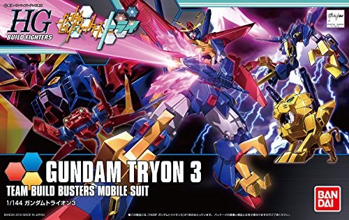 Gundam Tryon 3-1/144 échelle-HGBF, Gundam Build Fighters Try-Bandai