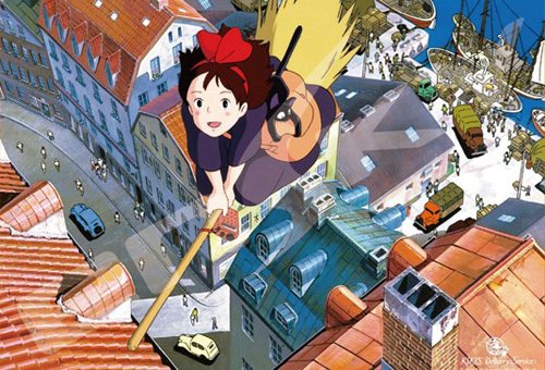 500 piece jigsaw puzzle "Kiki's delivers Service" 38x53cm at Corico's port