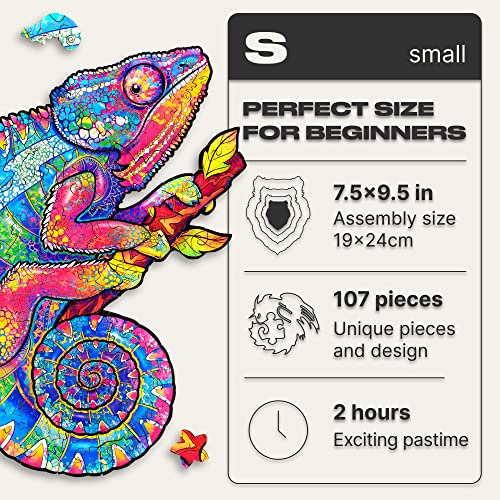 Iridescent Chameleon 107 Piece S Size