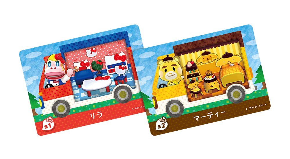 Crossing Animal AMIIBO + CARD [SANRIO PARTAGES Collab] 5 Pack Set