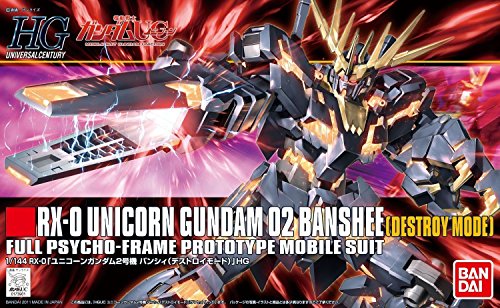 RX - 0 Licorne jusqu'à banshee (version de mode de destruction) - 1 / 144 échelle - hguc (# 134) Kidou Senshi jusqu'à UC - bendai
