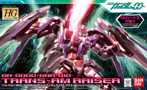 GN-0000 00 Gundam GNR-010 0 Raiser (versione della modalità Trans-Am) - Scala 1/144 - HG00 (# 42) Kicou Senshi Gundam 00 - Bandai