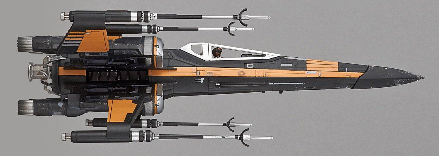 "Star Wars" 1/72 proseguita X Wing Fighter Poe Plane Plane (The Last Jedi)