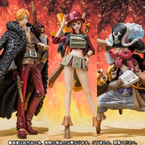 One Piece, Figuarts ZERO limited ONE PIECE FILM Z Battle clothing Ver. Set (Sanji, Nami Usopp)