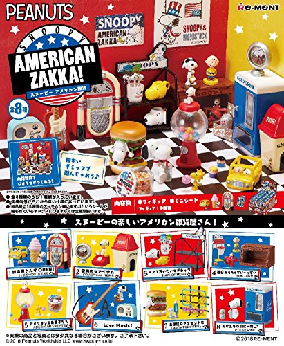 Snoopy AMERICAN ZAKKA! BOX Candy Toy - Re-Ment