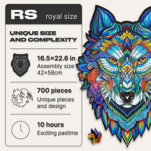 Majestic Wolf 700 Piece RS Size