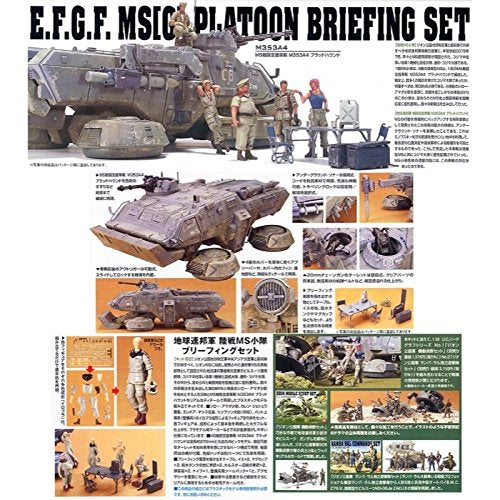 Platoon Briefing set-1/35 escala-U.C. Hard Graph (3) Kidou Senshi Gundam: Dai 08 MS Shotai-Bandai