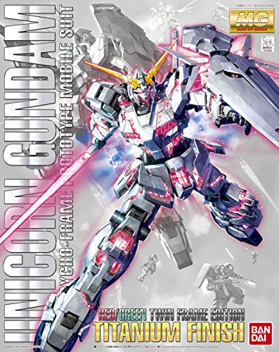 RX-0 Unicornio Gundam (Red/Green Twin Frame Edition version)-1/100 escala-MG Kidou Senshi Gundam UC-Bandai
