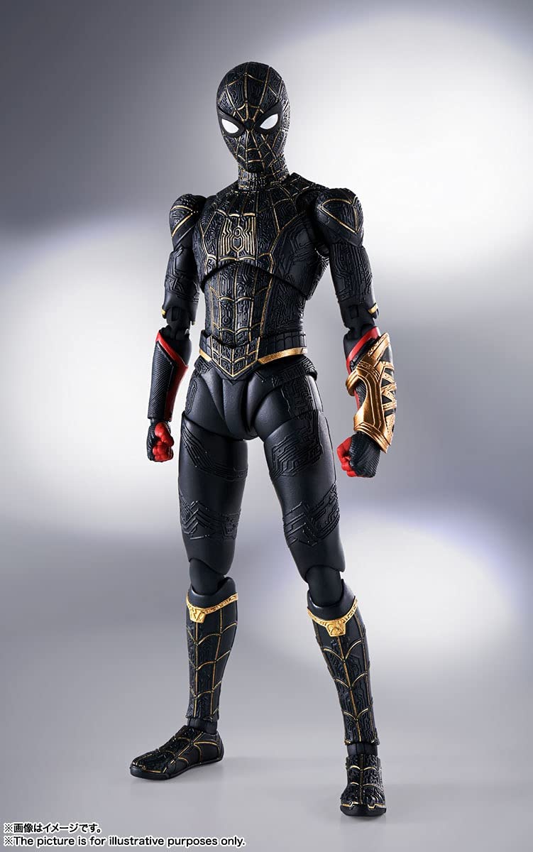 "Spider-Man: No Way Home" S.H.Figuarts Spider-Man Black & Gold Suit