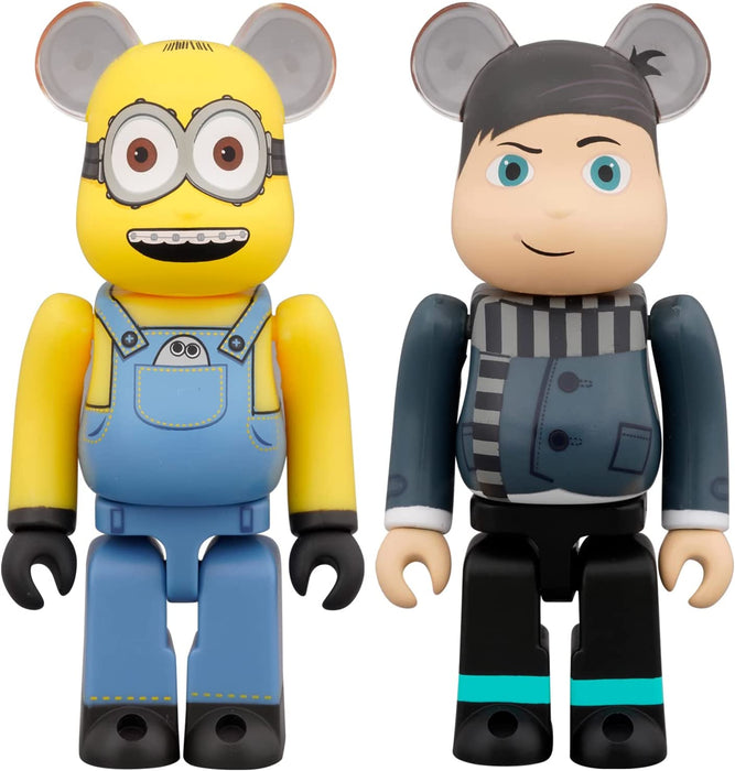 "Minions: The Rise of Gru" BE@RBRICK Otto & Young Gru 100% 2 Pack