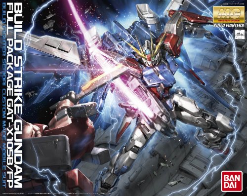 Gat-X105B Build Strike Gundam Gat-X105B / FP Construction Strike Gundam Package complet - 1/100 Échelle - MG (# 176), Gundam Construction Fighters - Bandai
