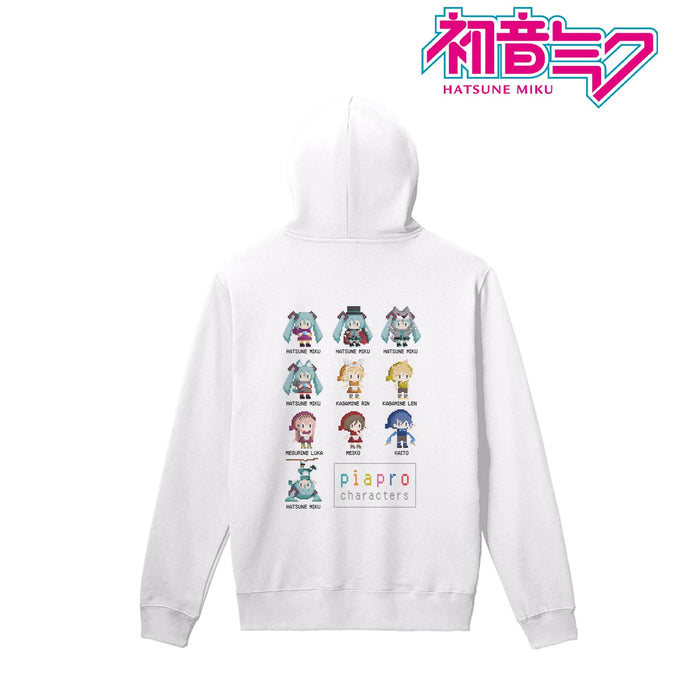 Piapro Characters Back Print Hoodie One Night Werewolf Collaboration Pixel Art Ver. (Ladies' XL Size)