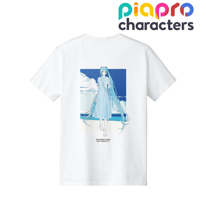 Piapro Characters Original Illustration Hatsune Miku Early Summer Outing Ver. Art by Rei Kato T-shirt (Ladies' S Size)