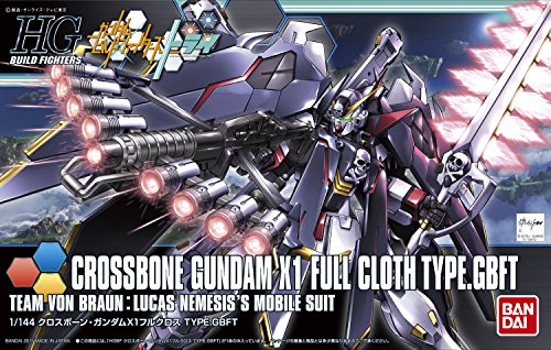 XM-X1 Crossbone Gundam X-1 Full Cloth (Ver. GBFT versión)-1/144 escala-HGBF (#035), Gundam build Fighters try-Bandai