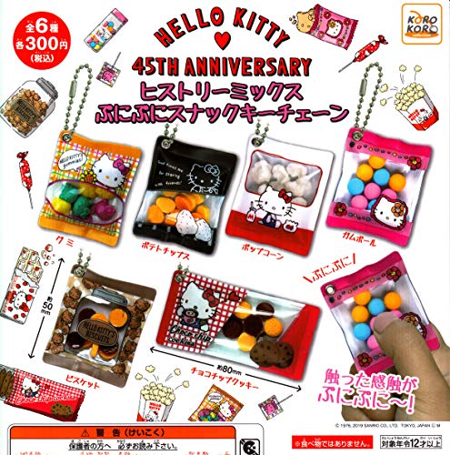 "Hello Kitty" 4th History Mix Punipuni Snack Key Chain