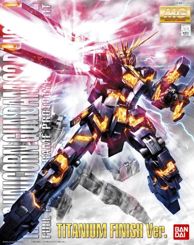 RX-0 Unicorn Gundam \Banshee\ (Titanium Finish version) - 1/100 scale - MG Kidou Senshi Gundam UC - Bandai