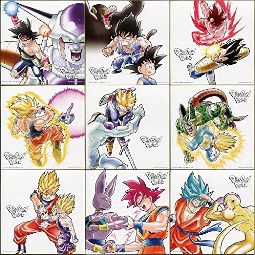 9 Shikishi Set Ichiban Kuji Dragon Ball Saiyans; Koko Ni Kiwamareri - Banpresto