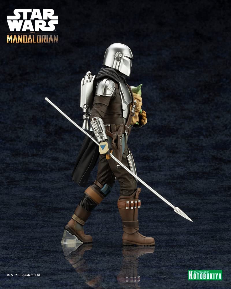 "Star Wars: The Mandalorian" ARTFX+ Mandalorian & Grogu with Beskar Staff