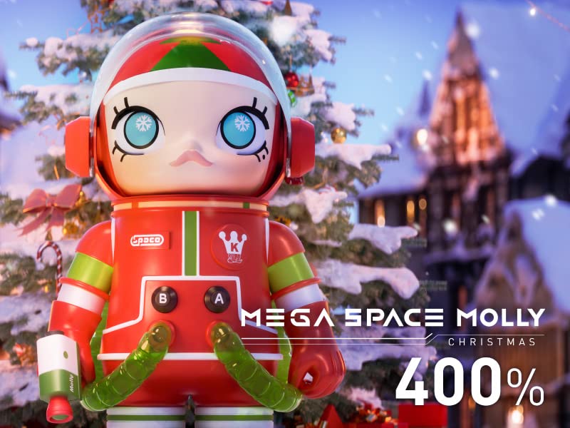 POPMART MEGA Collection 400% SPACE MOLLY CHRISTMAS