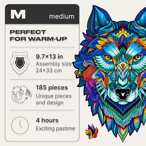 Majestic Wolf 185 Piece M Size
