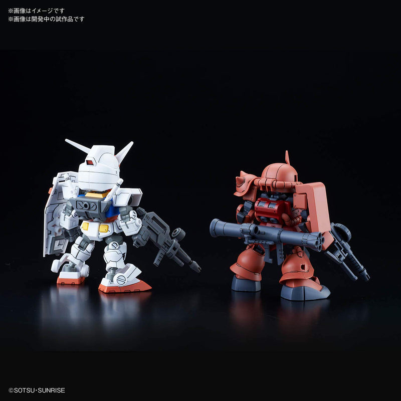 SD Gundam Cross Silhouette SDCS RX-78-2 Gundam & Char's Custom ZAKU II