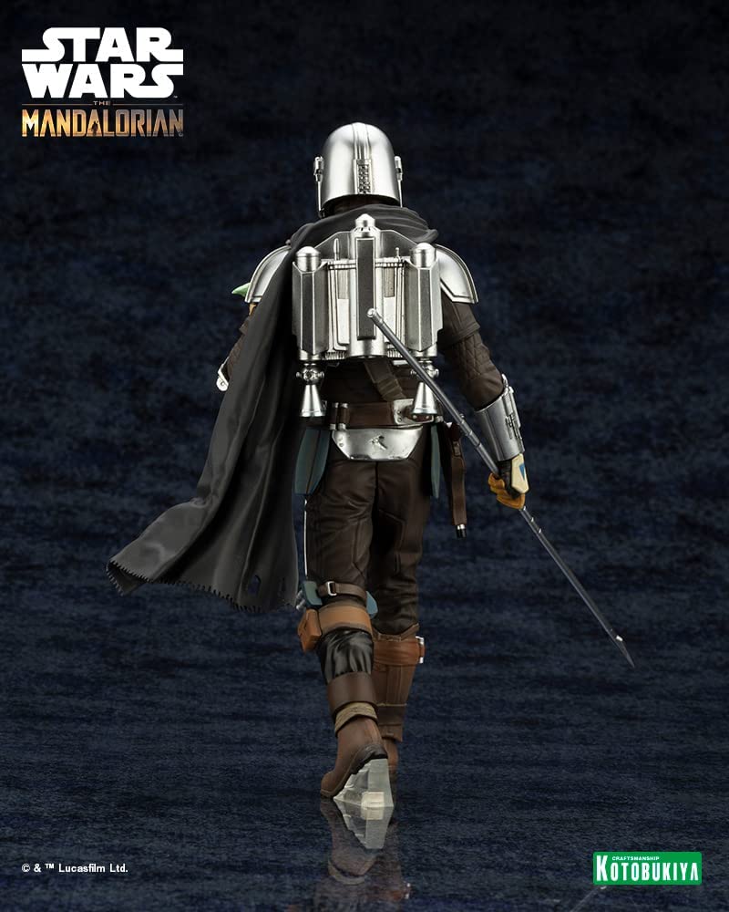 "Star Wars: The Mandalorian" ARTFX+ Mandalorian & Grogu with Beskar Staff