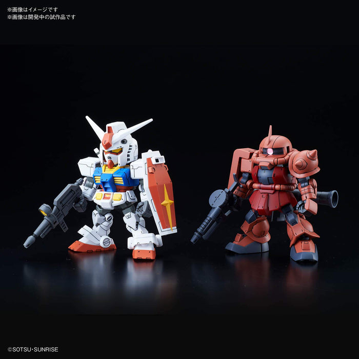 SD Gundam Cross Silhouette SDCS RX-78-2 Gundam & Char's Custom ZAKU II