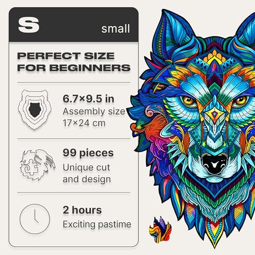 Majestic Wolf 99 Piece S Size