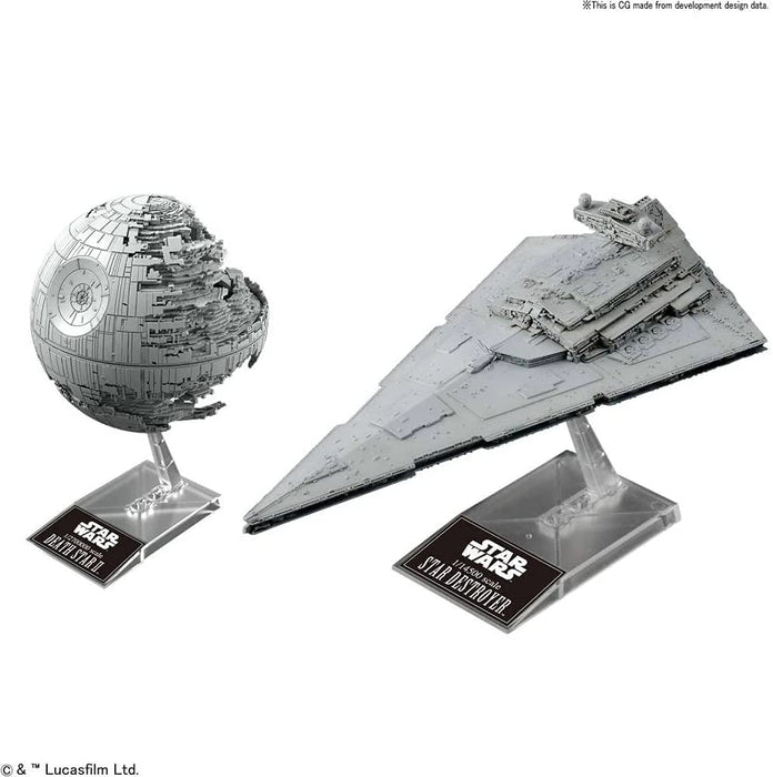 "Star Wars" 1/2, 700 000 Scale Death Star II & 1/14,500 Scale Star Destroyers