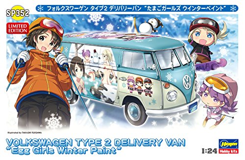 Volkswagen Type 2 Delivery Van, (Egg Girls Winter Paint version) - 1/24 scale - Egg Girls series, - Hasegawa