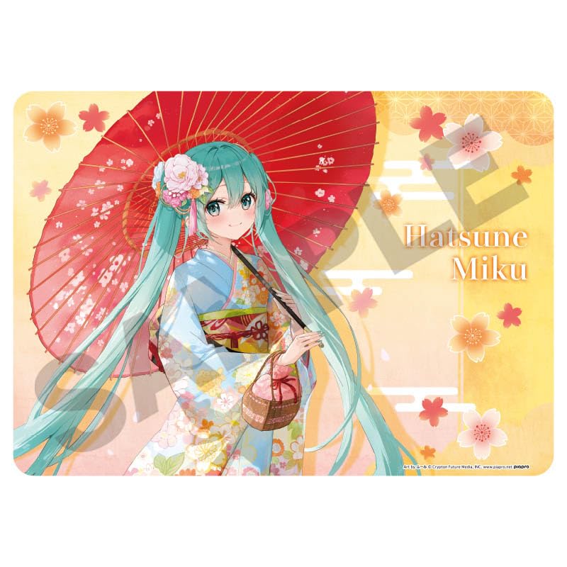 Hatsune Miku Rubber Mat Kimono Sanpo Ninoma