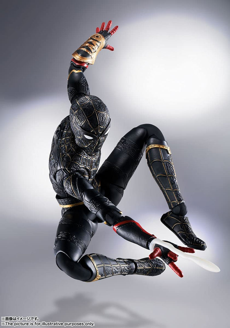"Spider-Man: No Way Home" S.H.Figuarts Spider-Man Black & Gold Suit