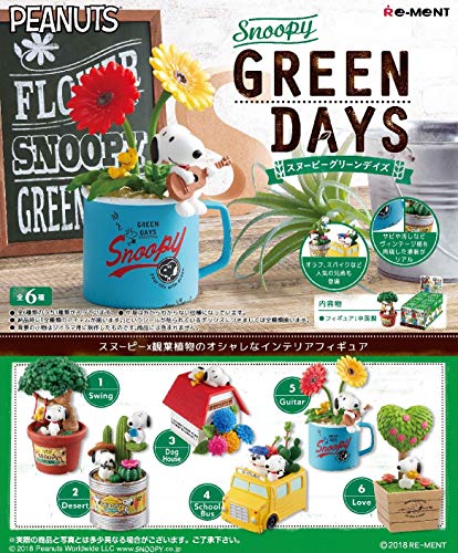 Snoopy  GREEN DAYS BOX  Love Candy Toy Peanuts - Re-Ment