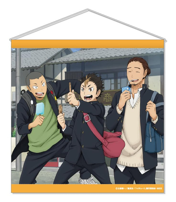 "Haikyu!!" Square Tapestry -After School Rotation- 5 Tanaka & Nishinoya & Azumane