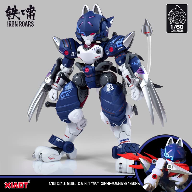 XIAOT x IRON ROARS SUPER-MANEUVER ARMORED WALKER C.A.T-01 "SHADOW" 1/60 SCALE PLASTIC MODEL KIT