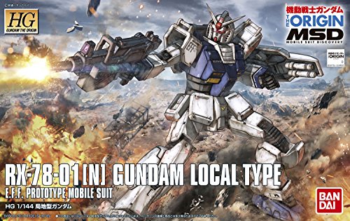 RX-78-01[N] Gundam Local Type - 1/144 scale - HG Gundam The Origin, Kidou Senshi Gundam: The Origin - Bandai