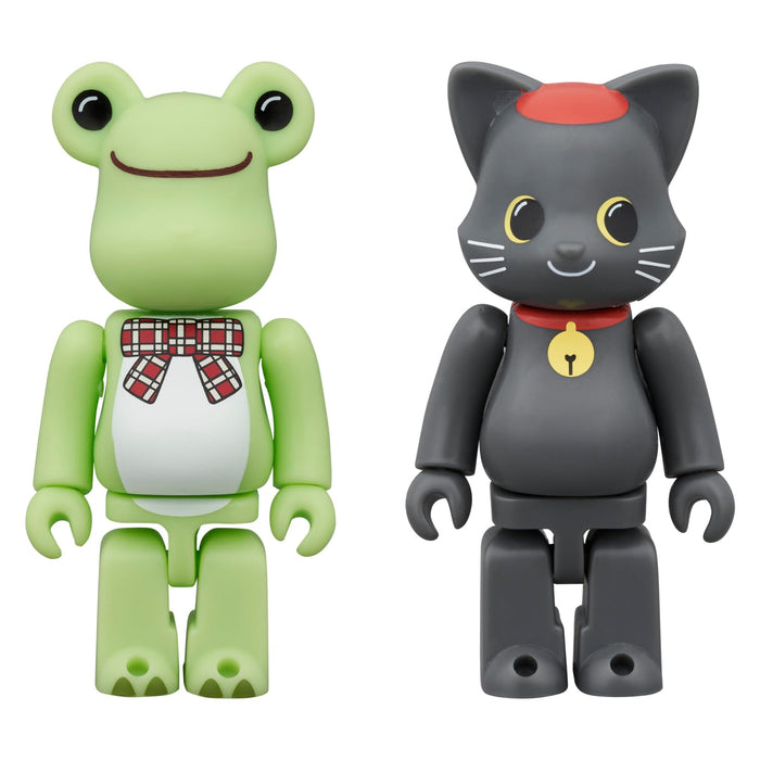 BE@RBRICK "Pickles the Frog" Pickles the Frog & NY@BRICK Black Cat Pierre 100% 2 Figure Set