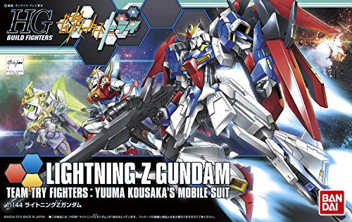 MSZ-006LGT Lightning Zeta Gundam-1/144 échelle-HGBF (#040), Gundam Build Fighters Try-Bandai