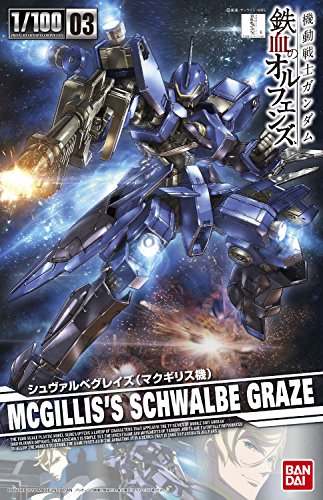 EB-05S Schwalbe GRAZE (McGillis Custom) - 1/100 Scale - 1/100 Gundam Hiúnera de hierro Hiufranos Modelo Serie, Kidou Senshi Gundam Tekketsu Sin huérfanos - Bandai