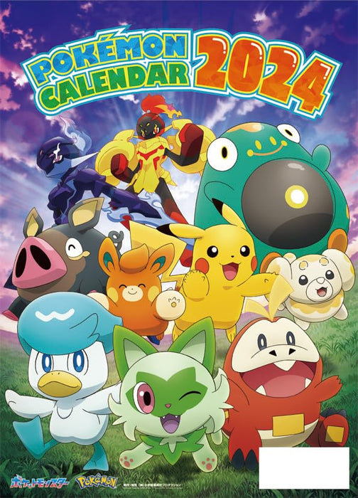 "Pokemon" CL-010 2024 Wall Calendar