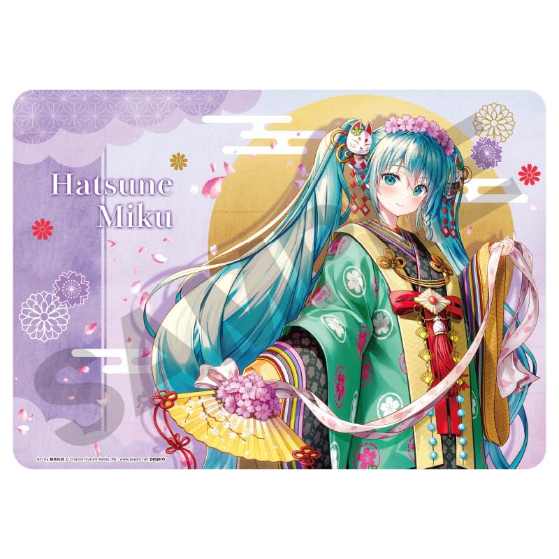 Hatsune Miku Rubber Mat Twelve-layered Ceremonial Kimono